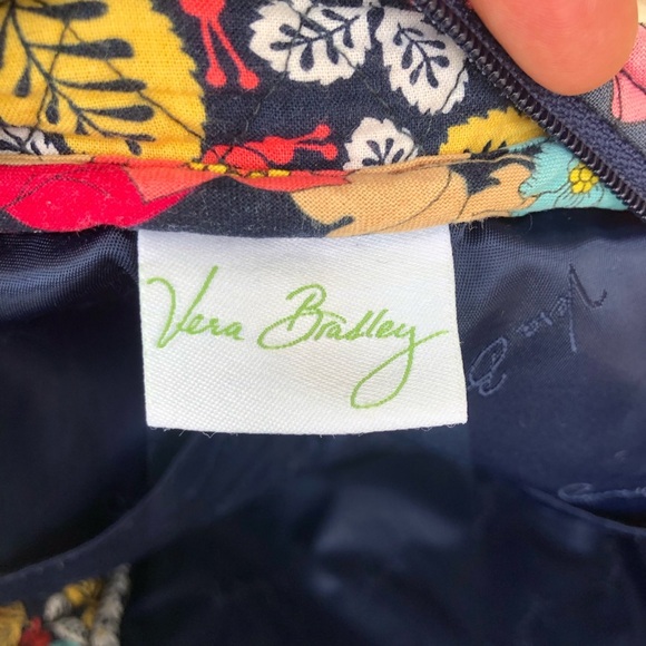 Vera Bradley Retired Multi Color Floral Quilt Medium Backpack - Picture 9 of 16